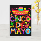 Happy cinco de mayo mexican sombrero margaritaHapp カード (黄色い花)