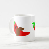 happy cinco de mayo mustache pepper funny コーヒーマグカップ (正面左)