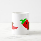 happy cinco de mayo mustache pepper funny コーヒーマグカップ (中央)