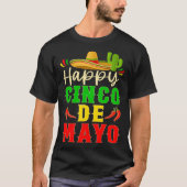 Happy Cinco De Mayo Viva Mexico 5 De Mayo Men Wome Tシャツ (正面)