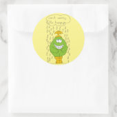 Happy Circleスタンプを心配するな ラウンドシール (バッグ)