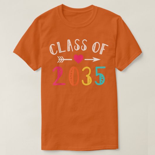 Happy Class Of 2035 Pre K Gradu Preschool Gradu Tシャツ (デザイン正面)