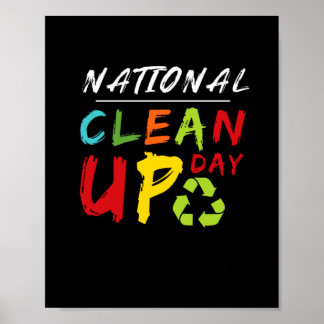 Happy Clean Up Day Cleaning Environmental ポスター
