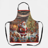 Happy Cluckmas, Christmas Chicken Apron エプロン (正面)