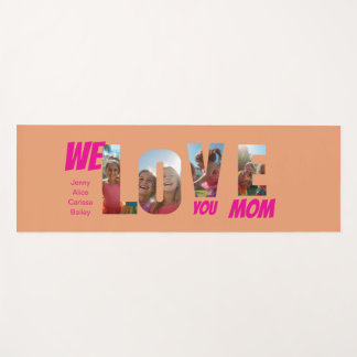 Happy Colorful Personalized Photo Art ヨガマット