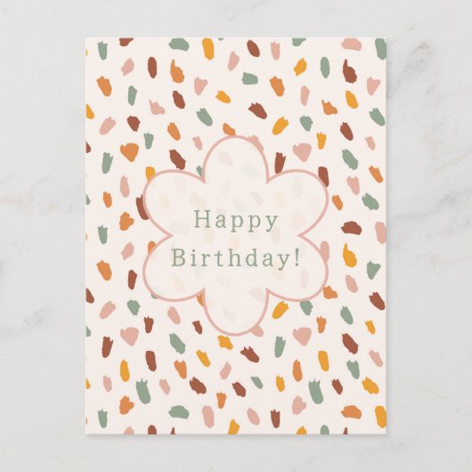 Happy Colourful Happy Birthday Card. ポストカード (正面)