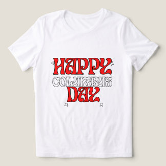 Happy Columbus Dayお祝い:ヴィンテージインスパイア- D トライブレンドＴシャツ