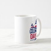 Happy Columbus Day Mug – Celebrate History コーヒーマグカップ (正面右)