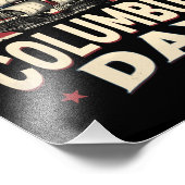 Happy Columbus Day of Exploration and Reflection フォトプリント (角)