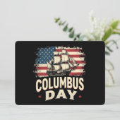 Happy Columbus Day of Exploration and Reflection 招待状 (スタンド正面)