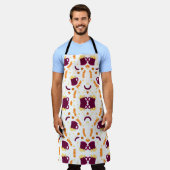 Happy Cooking Colors エプロン (着用した状態)