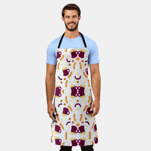 Happy Cooking Colors エプロン (着用した状態)