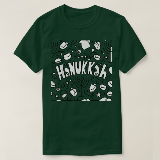 Happy cool Hanukkah Chanukah 2021 holiday charact Tシャツ (デザイン正面)