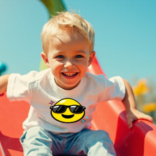 Happy Cool Smiley Face Y2K Toddler T-Shirt トドラーTシャツ