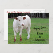 Happy Costs新しい住所/住所の変更 案内ポストカード (正面/裏面)