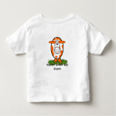 Happy Cougs 食べ Grass - -カスタマイズ -カスタマイズ Happy Cougs トドラーTシャツ (裏面)