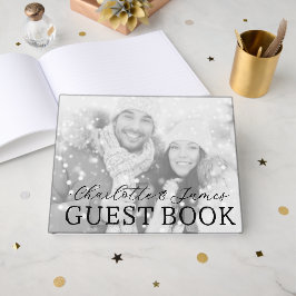 Happy Coule Black And White Photo 結婚's ゲストブック