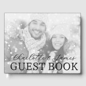Happy Coule Black And White Photo 結婚's ゲストブック (正面)