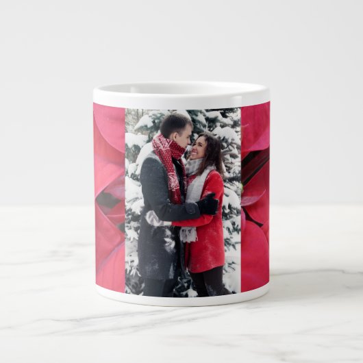 Happy Couple Jumbo Poinsettia Mug ジャンボコーヒーマグカップ (正面)