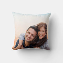 Happy Couple Photo Throw Pillow - Personalized  クッション
