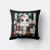 Happy Cow Ghost Halloween Patchwork Quilt クッション (裏面)