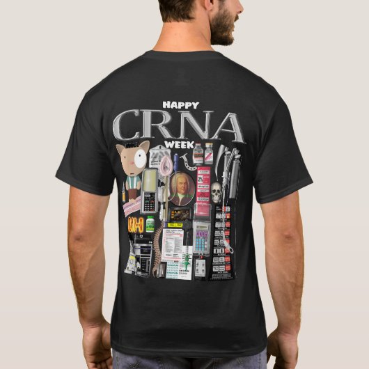 Happy CRNA Week 2024 Tシャツ (裏面)