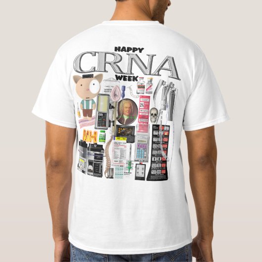 Happy CRNA Week 2024 Tシャツ (裏面)