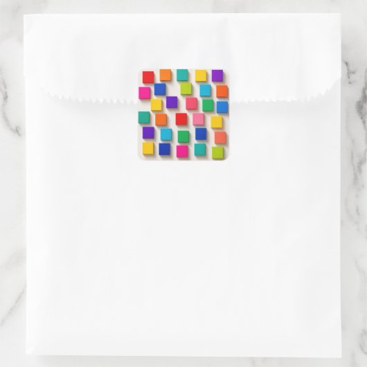 happy cube スクエアシール (バッグ)