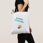 happy culture トートバッグ (クローズアップ)