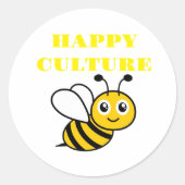 happy culture ラウンドシール (正面)