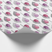 Happy Cute Cats Playing with Balls ラッピングペーパー (角)