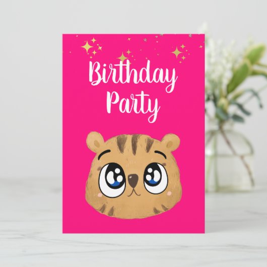 Happy cute little tiger 招待状 (スタンド正面)