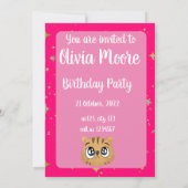 Happy cute little tiger 招待状 (裏面)