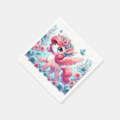 Happy Cute Unicorn赤ちゃんシャワー スタンダードカクテルナプキン (角)