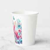 Happy Cute Unicorn赤ちゃんシャワー 紙コップ (左)