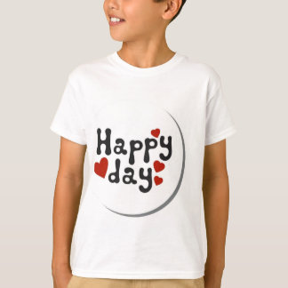 「Happy Da」というタイトルのTシャツデザインの作成 Tシャツ