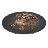 Happy Dachshund Puppy カッティングボード (角)