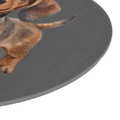 Happy Dachshund Puppy カッティングボード (角)