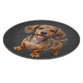 Happy Dachshund Puppy カッティングボード (角)