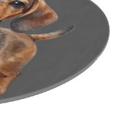 Happy Dachshund Puppy カッティングボード (角)