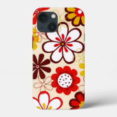 Happy Daisies Tough Apple iPhone 13 mini Case Case-Mate iPhoneケース (裏面)