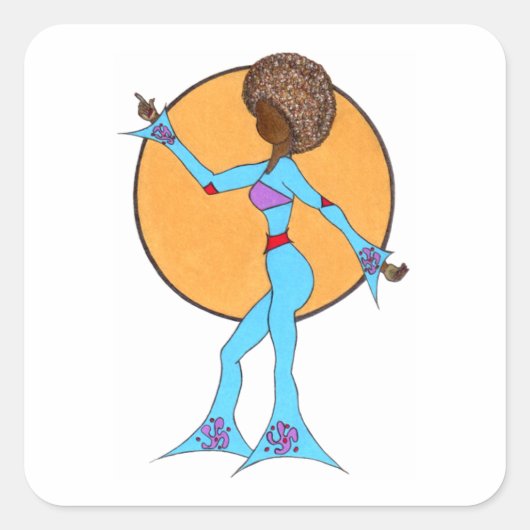 HAPPY DANCE 飾 (20カウント) スクエアシール (正面)