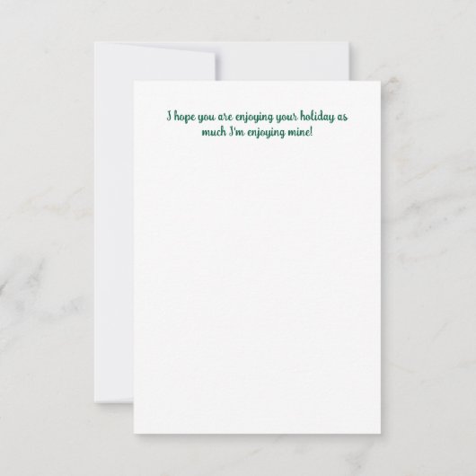 Happy Dance for Christmas! サンキューカード (裏面)