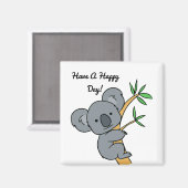 Happy Day Koala Magnet マグネット (正面/裏面)