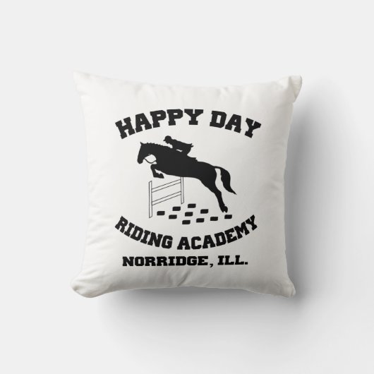 Happy Day Stables、乗馬学校、ノリッジ、イリノイ州 クッション (正面)