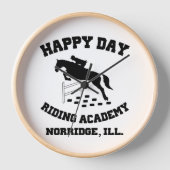 Happy Day Stables, Riding Academy, Norridge, IL 壁時計 (正面)