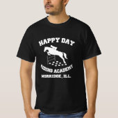 Happy Day Stables, Riding Academy, Norridge, IL Tシャツ (正面)