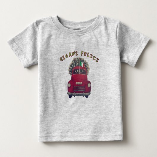 Happy DAYS GIORNI FELICI Holidays Tshirt ベビーTシャツ (正面)
