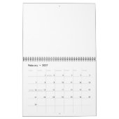 Happy Daze and Sunshine カレンダー (2月 2027)