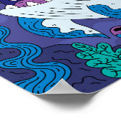 Happy Deep Sea Shark ポスター (角)